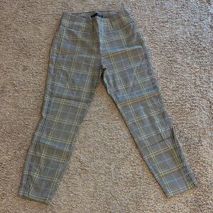 Plaid Ankle Pants